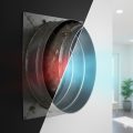 A split-screen comparison of a residential air vent showing a dirty, lint-clogged duct with a red warning glow versus a clean, metallic duct emitting a fresh blue light. Vent cleaning specialists